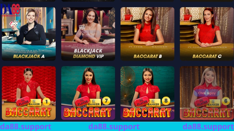 Ưu điểm nổi bật của sảnh Live Casino DA88